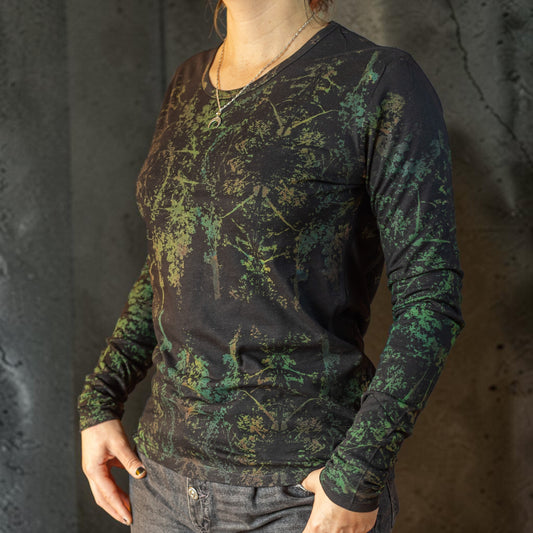 Polera Manga Larga Mujer – Forest Ritual Green 002
