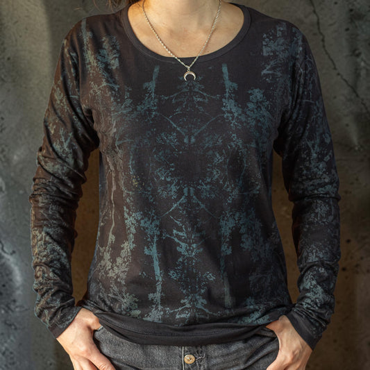 Polera Manga Larga Mujer – Deep Forest Blue 003
