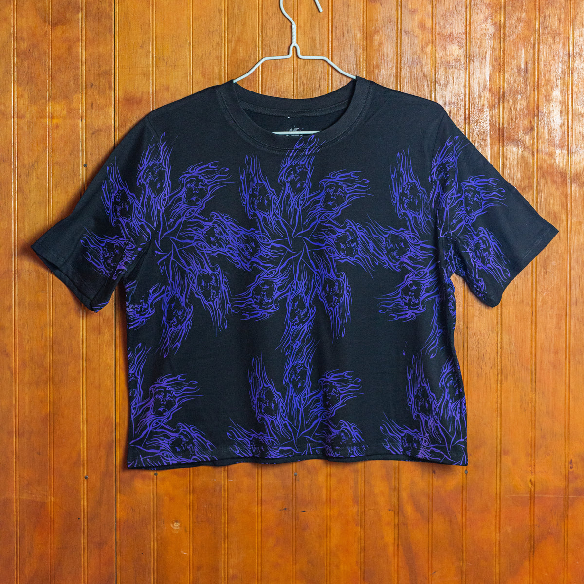 Top Mujer 006 – Negro / Violeta Eléctrico
