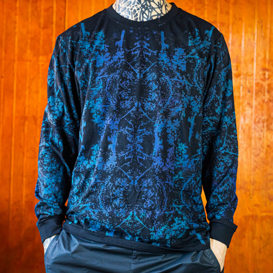 Polera Manga Larga Ankali 003 – Bosque Azul Profundo