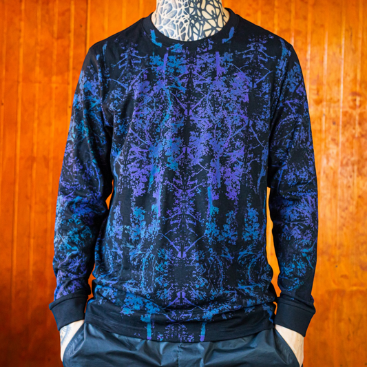 Polera Manga Larga Ankali 008 – Bosque Azul Violeta