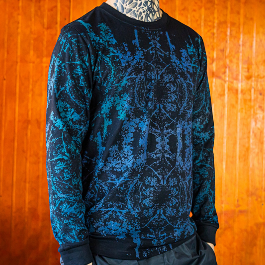 Polera Manga Larga Ankali 012 – Bosque Cian Nocturno