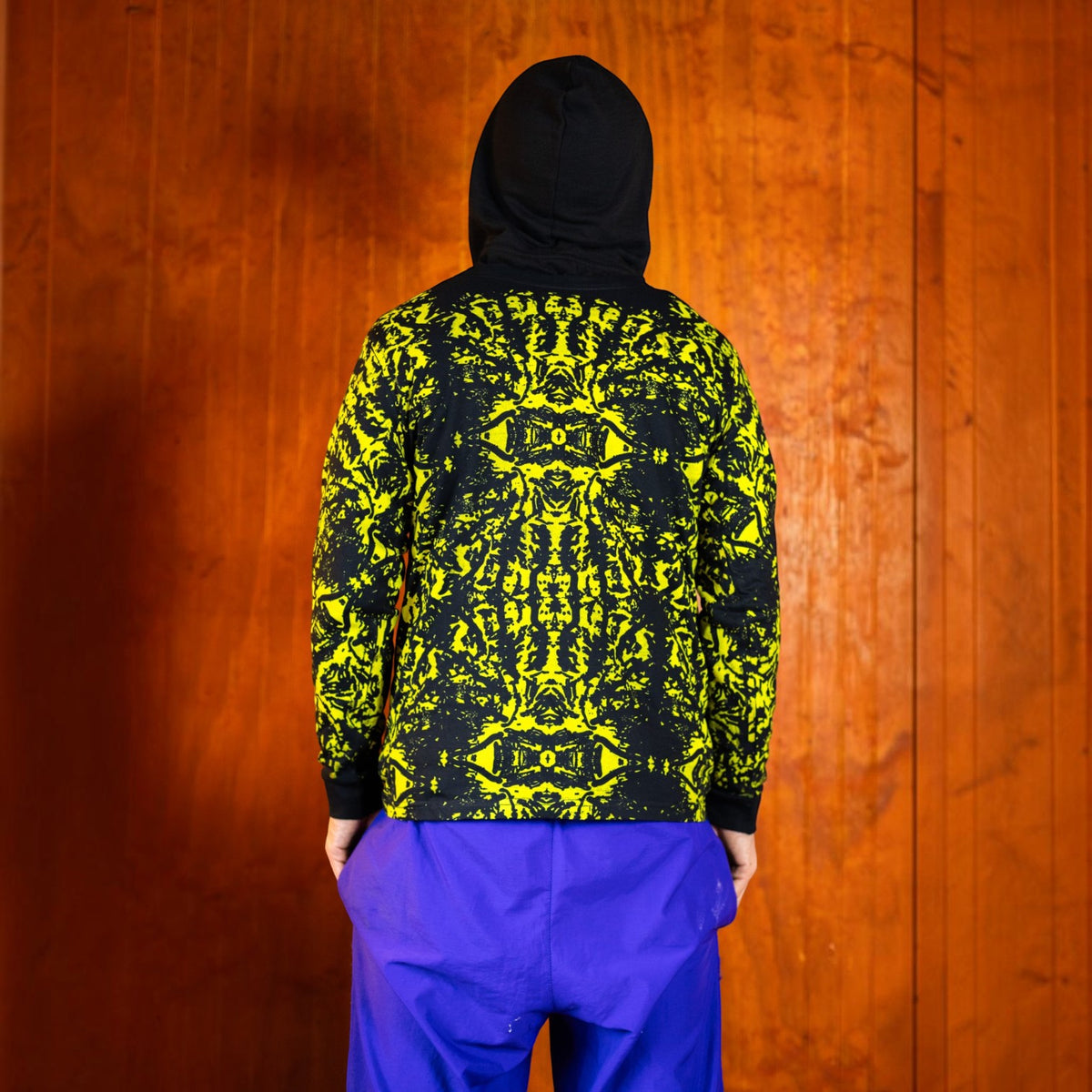 Polera Manga Larga ankali 014 – Amarillo / Negro
